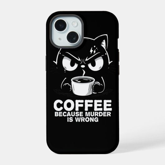 人殺しは間違っている iPhone 15ケース (裏面)