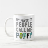 人民お気に入りのがポピーと呼ぶ コーヒーマグカップ (左)