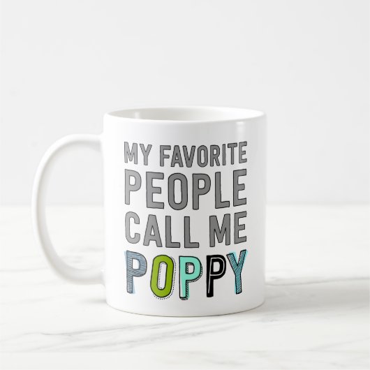 人民お気に入りのがポピーと呼ぶ コーヒーマグカップ (左)