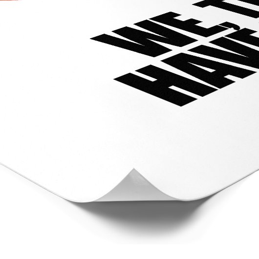 人民が充分に有る ポスター (角)