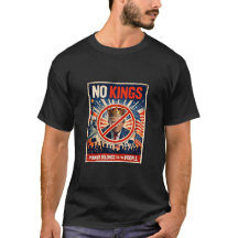 人民に権力は属する 王様など要らない Tシャツ