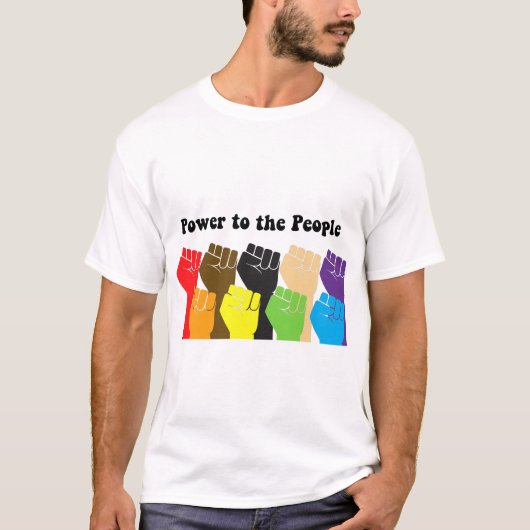 人民に権力を Tシャツ (正面)