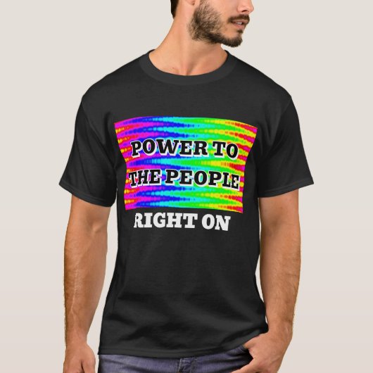 人民に権力を Tシャツ (正面)