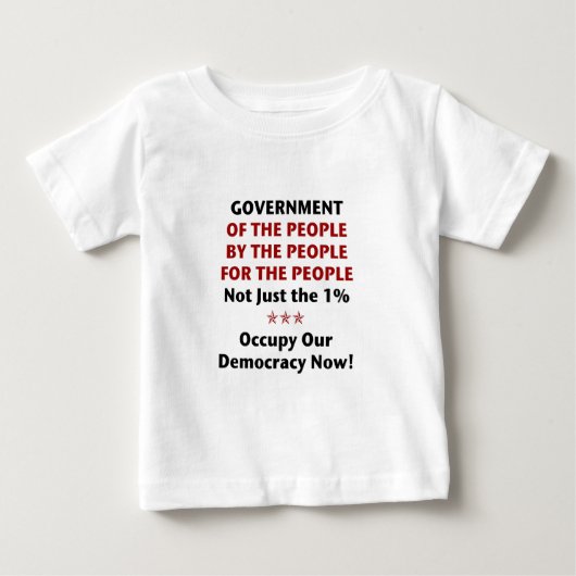 人民の政府 ベビーTシャツ (正面)