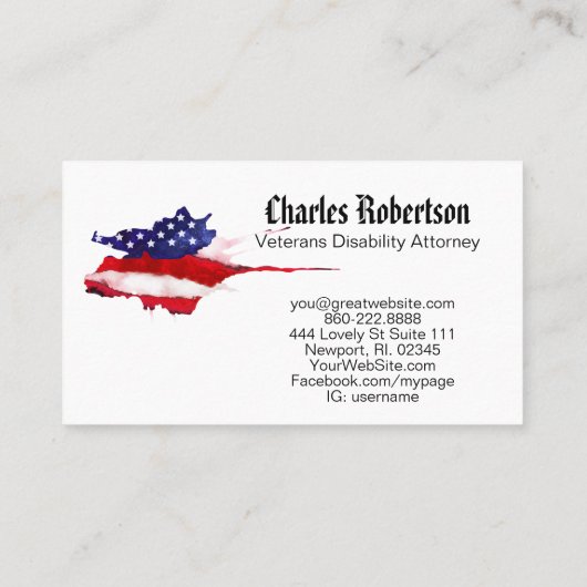 *~*人民の赤白青 名刺 (裏面)