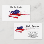 *~*人民の赤白青 名刺 (正面/裏面)