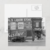 人民の酒屋、1938年 ポストカード (正面/裏面)