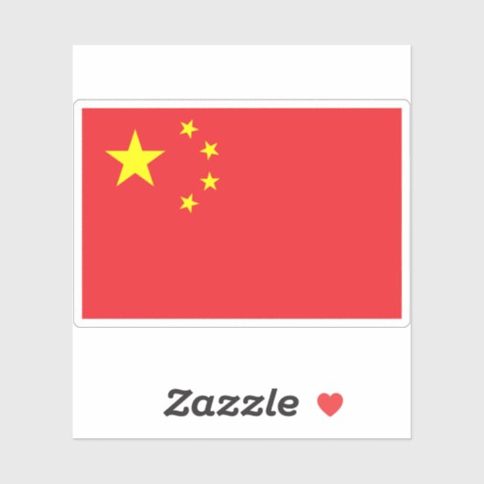人民中国国旗 シール (シート)