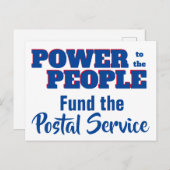 人民基金の郵便局へのテンプレート ポストカード (正面/裏面)