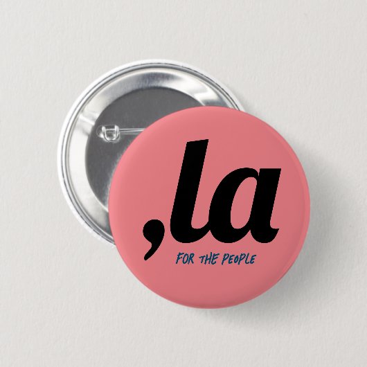 人民民主党政治局向けカマラ 缶バッジ (正面&裏面)