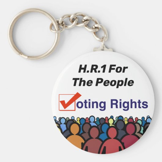 人民法キーチェーンに対するHr1議決権 キーホルダー (正面)