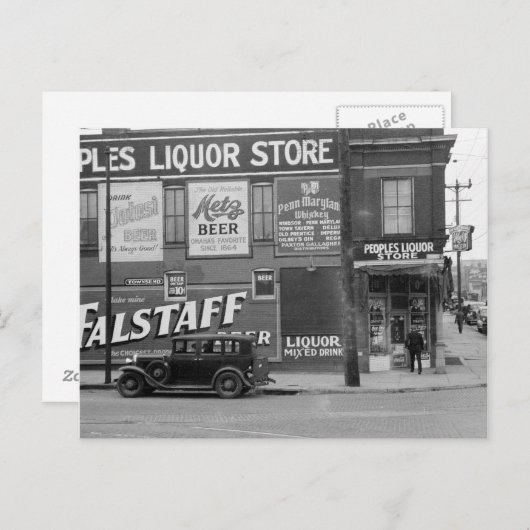 人民酒店， 1938 ポストカード (正面/裏面)