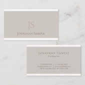 人気があるお洒落モノグラムのデザインモダン 名刺 (正面/裏面)