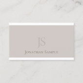 人気があるお洒落モノグラムのデザインモダン 名刺 (正面)