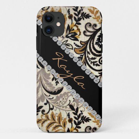 人気があるでシックなダマスク織きらきら光るなIの電話5カバー Case-Mate iPhoneケース (裏面)