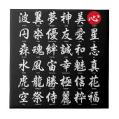 人気があるで日本のな漢字 タイル (正面)