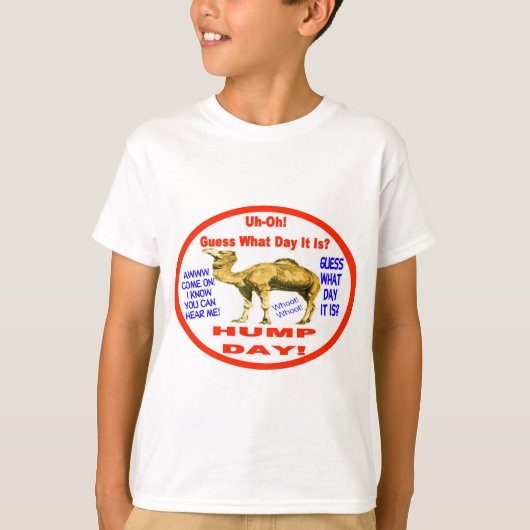 人気があるなこぶ日のラクダの紋章 Tシャツ (正面)
