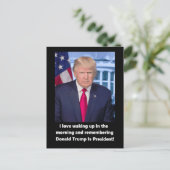 人気があるなドナルド・トランプI愛目覚めること シーズンポストカード (スタンド正面)