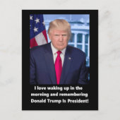 人気があるなドナルド・トランプI愛目覚めること シーズンポストカード (正面)