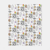 人気があるな人間の脳の解剖学 フリースブランケット (正面)