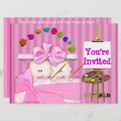 人気があるな双生児の女の赤ちゃんのシャワーの招待状 招待状 (正面/裏面)