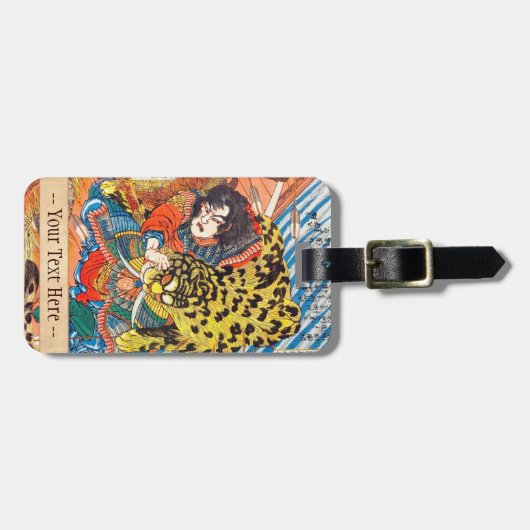 人気があるな水差益の108人の英雄の1人 ラゲッジタグ (正面横)