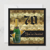 人気があるな第70バースデーパーティ招待状 招待状 (正面)