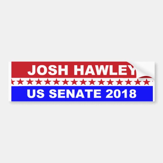 人気があるなJosh Hawleyミズーリ米国の上院2018年 バンパーステッカー (正面)