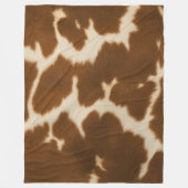 人気があるエレガントフェイク革コレクション フリースブランケット (正面)