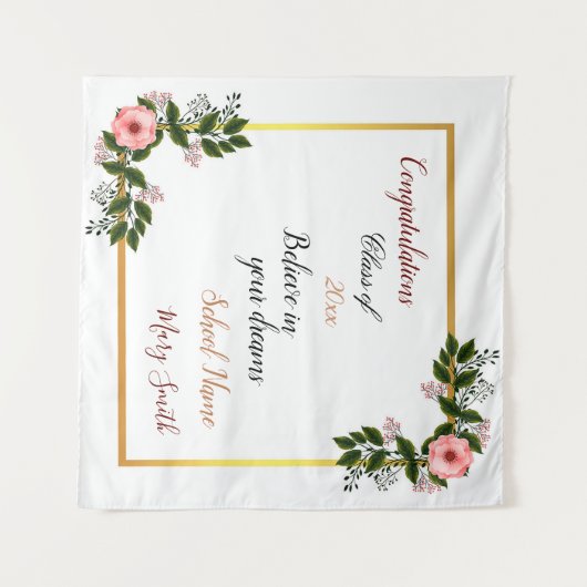 人気があるカスタマイズフローラ タペストリー (正面(横))