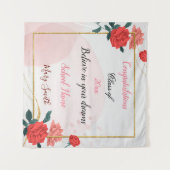 人気があるカスタマイズフローラ タペストリー (正面(横))