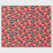 人気があるカラフル漫画スタイル ラッピングペーパー (フラット)