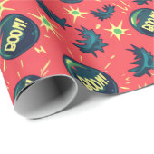 人気があるカラフル漫画スタイル ラッピングペーパー (ロールコーナー)