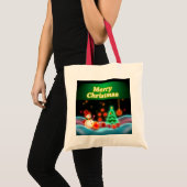 人気があるクリスマスネオンホリデーコレクション トートバッグ (正面(商品))