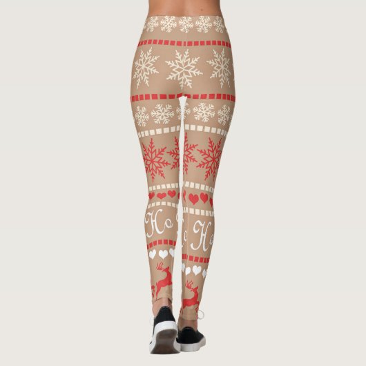 人気があるクリスマス休暇パターン レギンス (裏面)