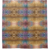 人気があるグリッター光ホログラフィックコレクション シャワーカーテン (正面)