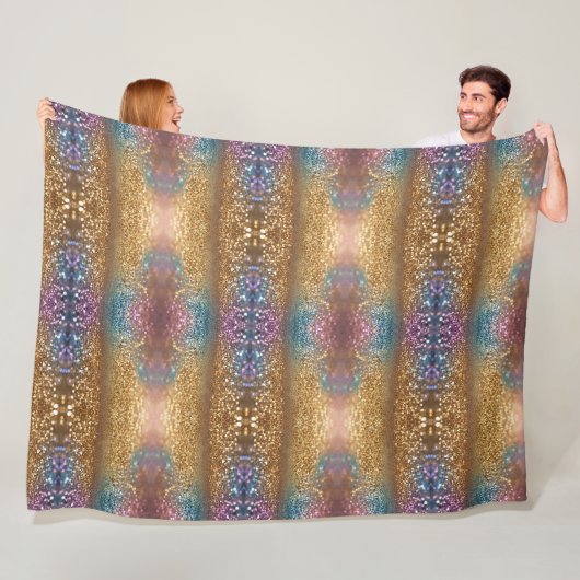 人気があるグリッター光ホログラフィックコレクション フリースブランケット (インサイチュ)