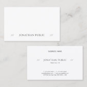 人気があるシンプルエレガントプロフェッショナルモダン 名刺 (正面/裏面)