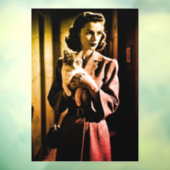 人気があるハロウィン熱狂するキャットレディ ウィンドウサイン (シート3)