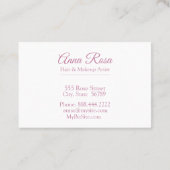 *~*人気があるバララベガーリーンダーピンク美しい 名刺 (裏面)