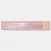 人気があるバラ金ゴールドグリッタープロフェッショナルモダングラム サインプレート (正面)