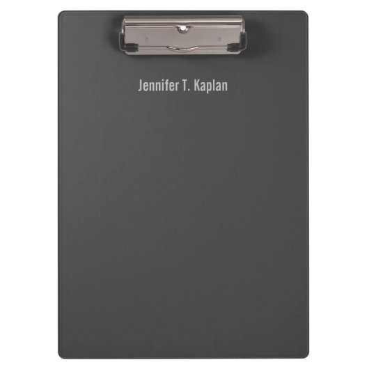 人気があるフォントグレイプロフェッショナルミニマル クリップボード (正面)