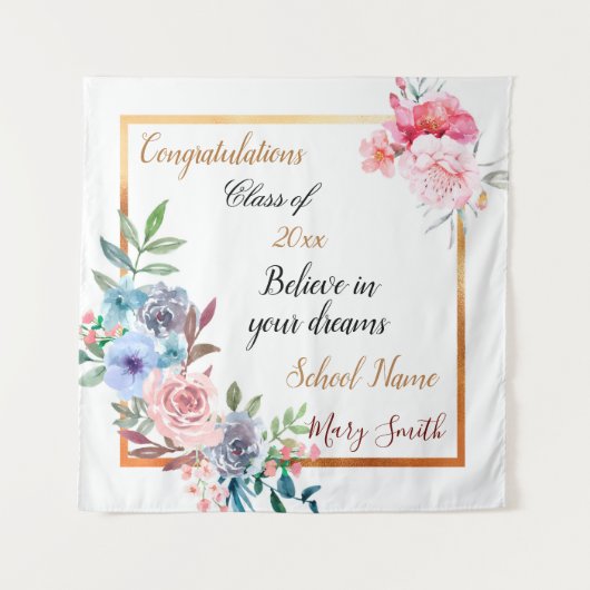 人気があるフローラカスタマイズ金ゴールドタペストリー タペストリー (正面)