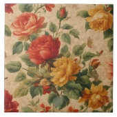 人気があるフローラ水色ヴィンテージ収集 タイル (正面)