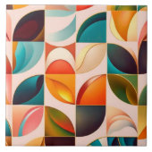 人気があるレトロ抽象芸術スクウェアコレクション タイル (正面)