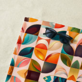 人気があるレトロ抽象芸術スクウェアコレクション ビーチタオル (インサイチュ)