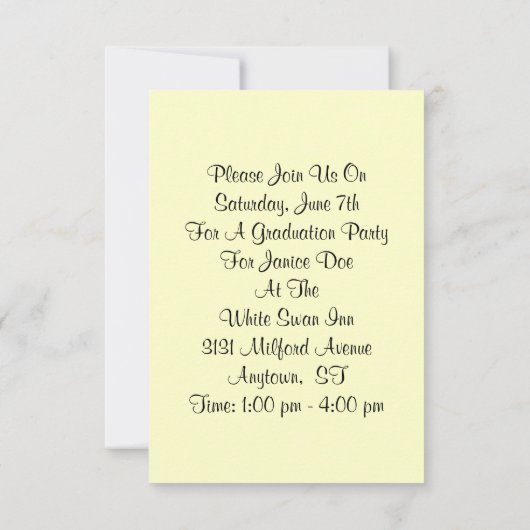 人気があるヴィンテージスタイル卒業への招待状2012 招待状 (裏面)