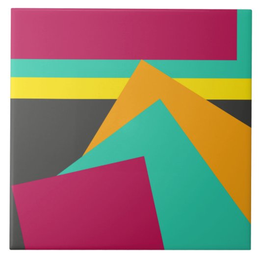 人気がある幾何デザイン タイル (正面)