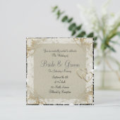 人気がある旧エレガント紙結婚式招待状 招待状 (スタンド正面)