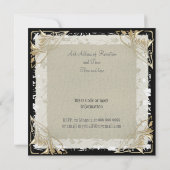 人気がある旧エレガント紙結婚式招待状 招待状 (裏面)